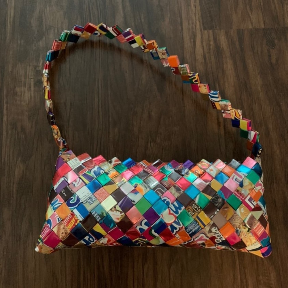 Vintage Mexican candy wrapper purse